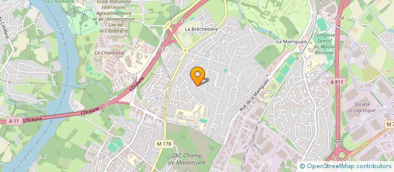 localisation de l'entreprise D A FINANCES  CARQUEFOU