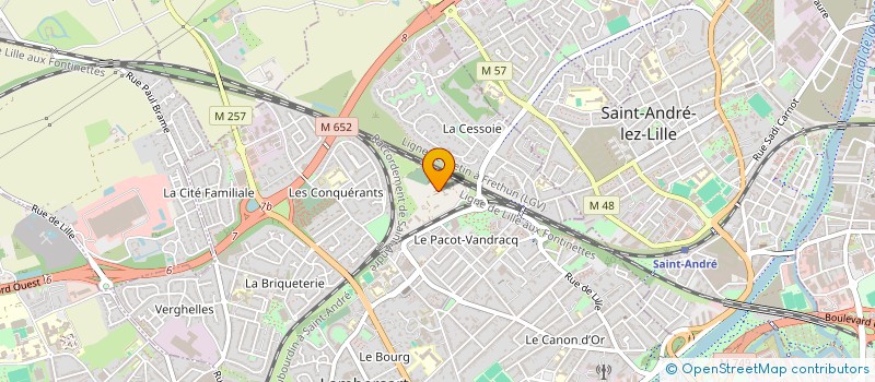 localisation de l'entreprise D&A INTERNATIONAL à LAMBERSART