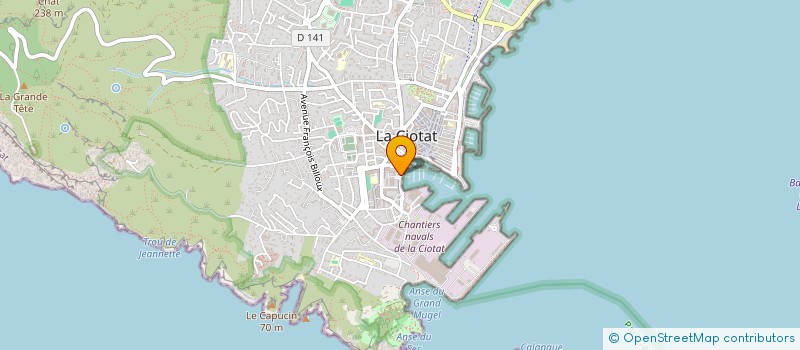 localisation de l'entreprise D.A.L.I  LA CIOTAT