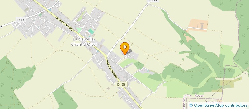 localisation de l'entreprise D.A. LOOTENS à LA NEUVILLE-CHANT-D'OISEL