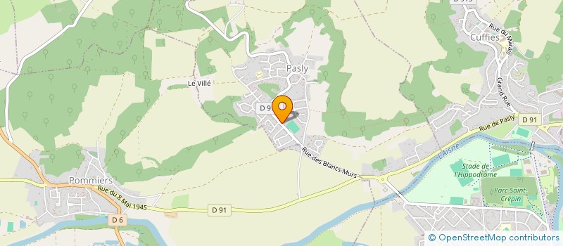 localisation de l'entreprise D.A.M.  PASLY