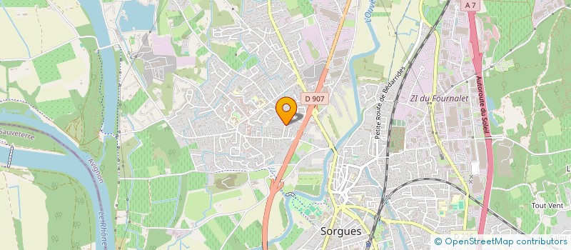 localisation de l'entreprise D.A.M  SORGUES