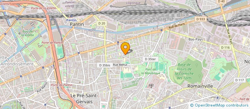 localisation de l'entreprise D.A.N à PANTIN