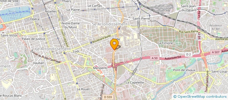 localisation de l'entreprise D.A.P. à MARSEILLE 10EME