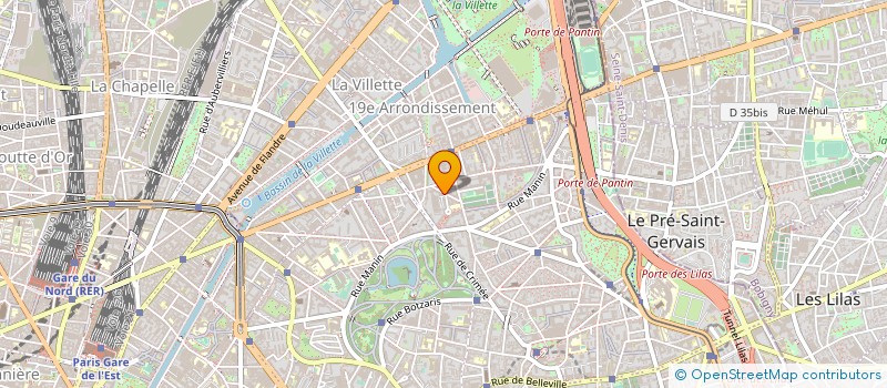 localisation de l'entreprise D.A.P.  PARIS