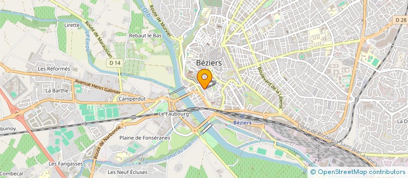 localisation de l'entreprise D.A.P SOLAIRE  BEZIERS