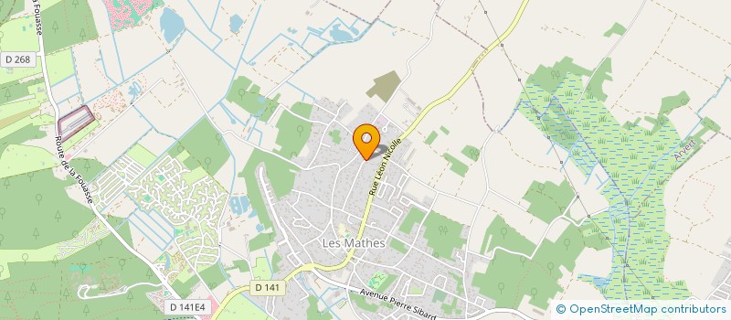 localisation de l'entreprise D&A PATRIMOINE  LES MATHES