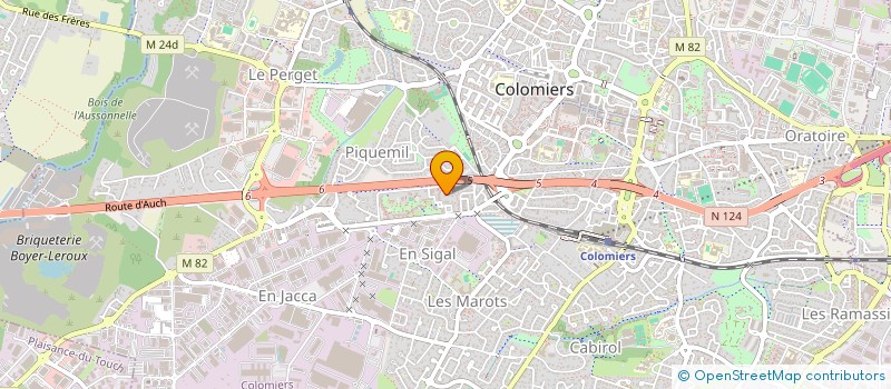 localisation de l'entreprise D A PLATRERIE à COLOMIERS