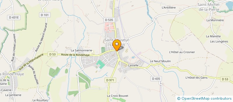 localisation de l'entreprise D.A PREVEL à SAINT-SAUVEUR-VILLAGES