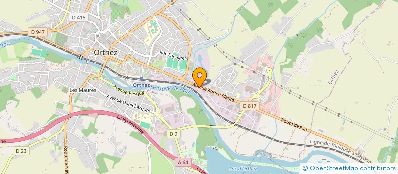 localisation de l'entreprise D.A.R. à ORTHEZ