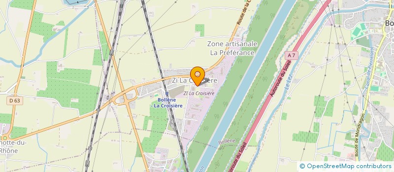 localisation de l'entreprise D.A.R.E  BOLLENE