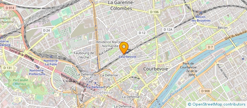 localisation de l'entreprise D.A.S. à COURBEVOIE