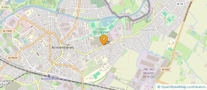 localisation de l'entreprise D.A.S.  HOUPLINES