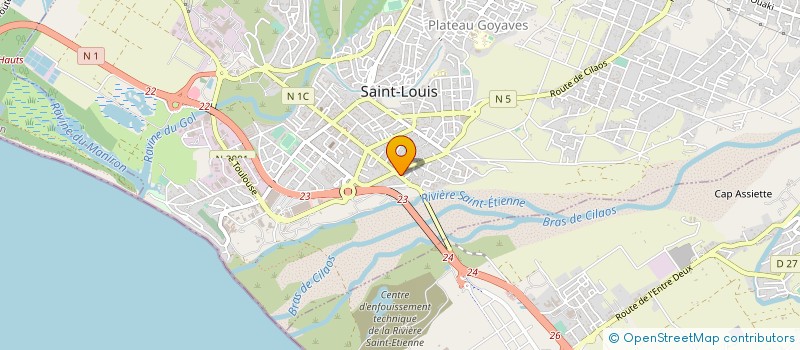 localisation de l'entreprise D.A.S AMENAGEMENT EXTERIEUR à SAINT-LOUIS