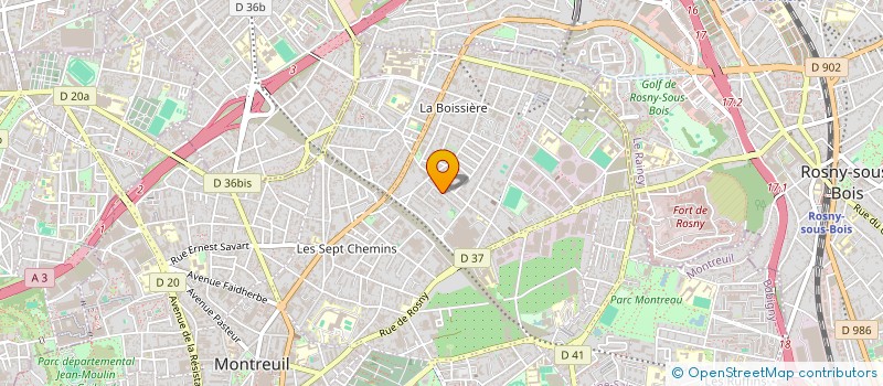 localisation de l'entreprise D A S BATIMENT à MONTREUIL