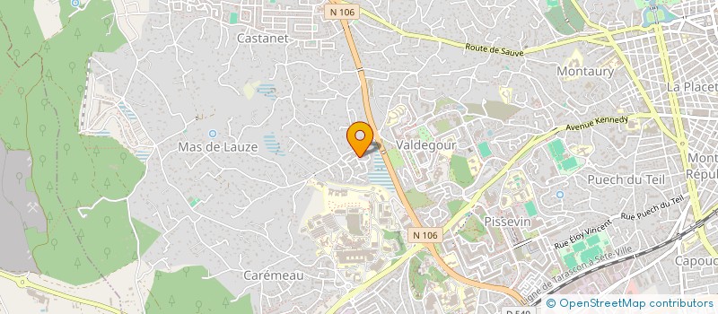 localisation de l'entreprise D.A.S.SYSTEM à NIMES