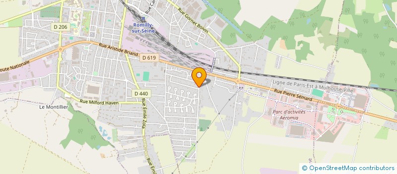 localisation de l'entreprise D.A.S. TRANSPORTS à ROMILLY-SUR-SEINE