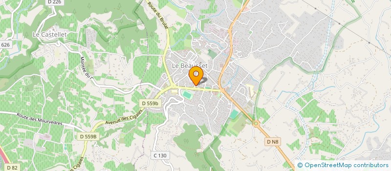 localisation de l'entreprise D'A SPORT SANTE  LE BEAUSSET