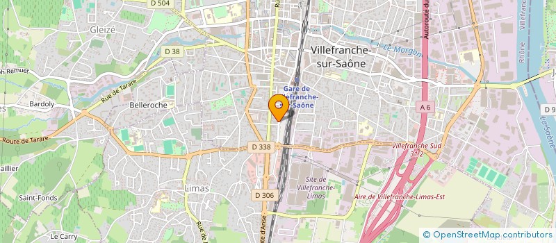 localisation de l'entreprise D&A SYNERGIES  VILLEFRANCHE-SUR-SAONE