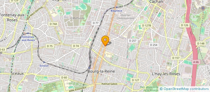 localisation de l'entreprise D.A.T BATMENTS à BOURG-LA-REINE