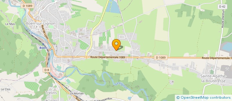 localisation de l'entreprise D-A TERRASSEMENT  SAINTE-AGATHE-LA-BOUTERESSE