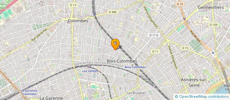 localisation de l'entreprise D.A TRANSPORT à BOIS-COLOMBES