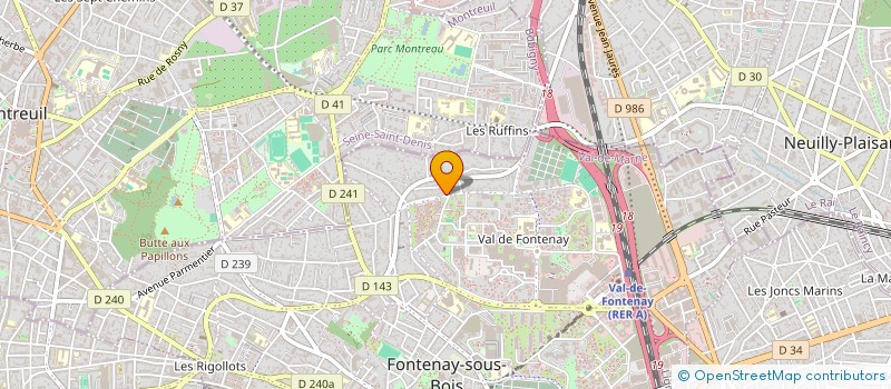 localisation de l'entreprise D&A TRANSPORT à DRANCY