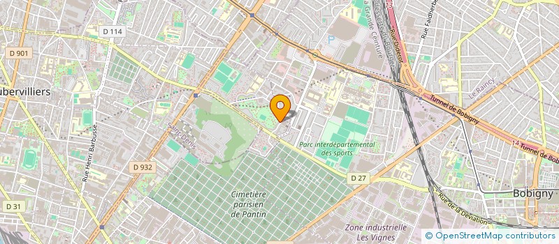 localisation de l'entreprise D.A. TRANSPORTS à PANTIN