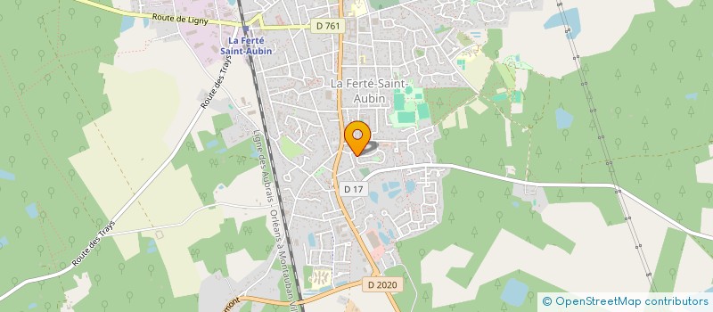 localisation de l'entreprise D.A.V SARL  LA FERTE-SAINT-AUBIN