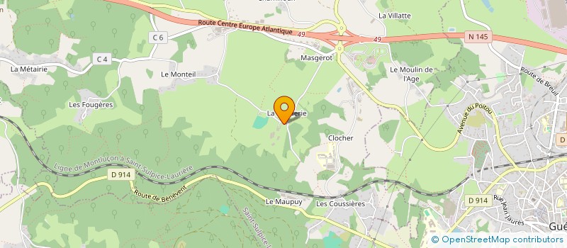 localisation de l'entreprise D'ABILENE à SAINT-SULPICE-LE-GUERETOIS