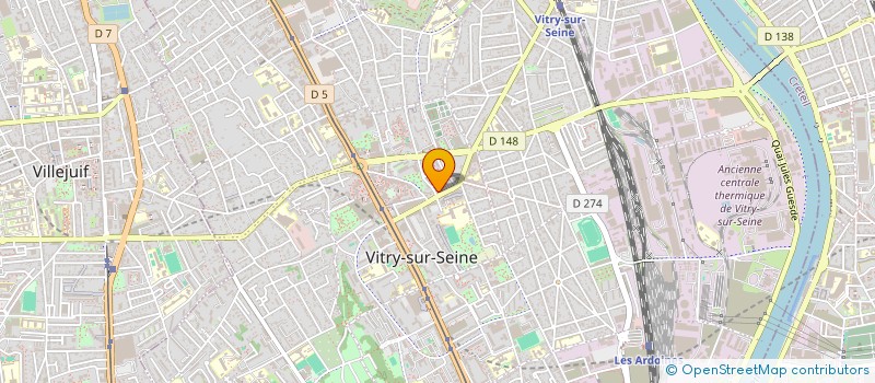 localisation de l'entreprise + D'ACTIFS à VITRY-SUR-SEINE