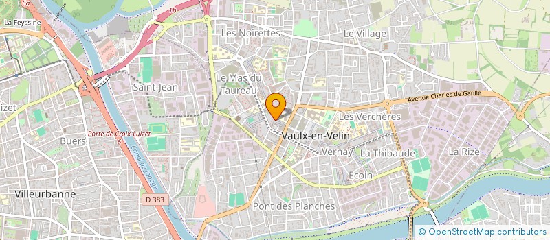 localisation de l'entreprise D AGATE HUGUES ET PESET HENRI  VAULX-EN-VELIN