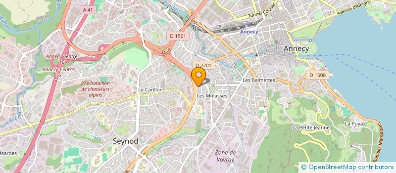 localisation de l'entreprise D'AGNILLO TRANSPORT à ANNECY