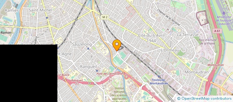 localisation de l'entreprise D'AGRAIN ET ASSOCIES à TOULOUSE