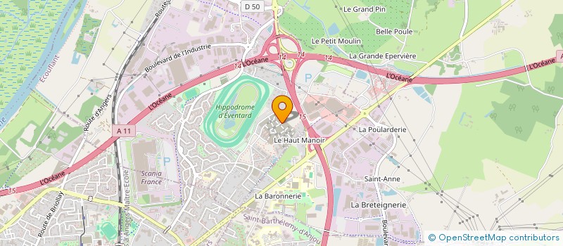 localisation de l'entreprise D AIDE AUX ENFANTS MALADES à ANGERS