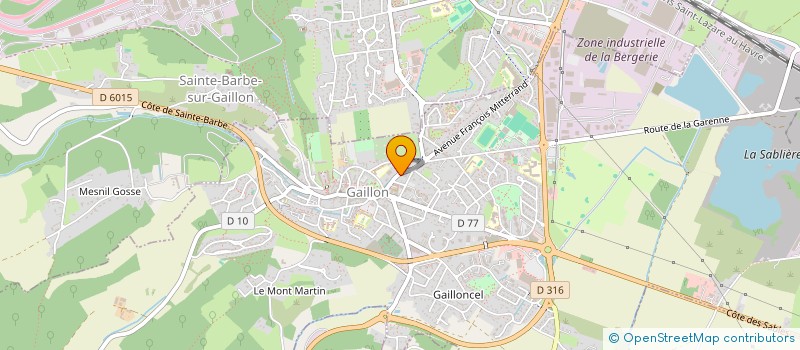 localisation de l'entreprise D'ALBA  GAILLON