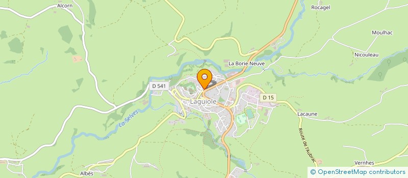 localisation de l'entreprise D'ALBRAC à LAGUIOLE