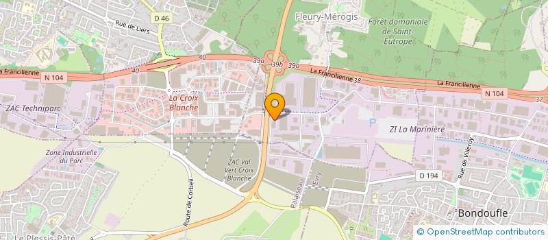 localisation de l'entreprise D ALEMBERT à FLEURY-MEROGIS