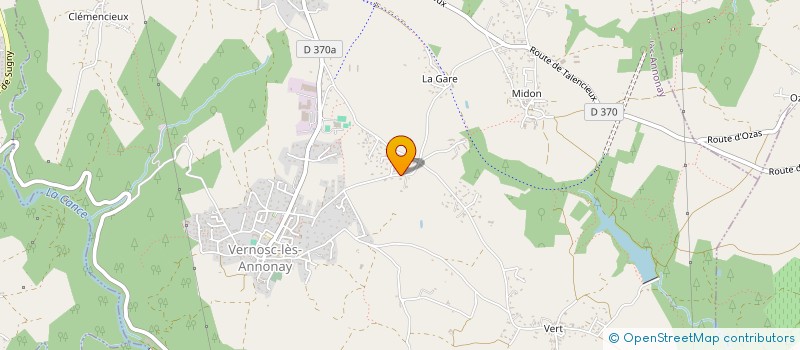 localisation de l'entreprise D'ALEMBERT  SALAISE-SUR-SANNE