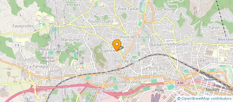 localisation de l'entreprise D'ALESSIO VIRGINIE  TOULON