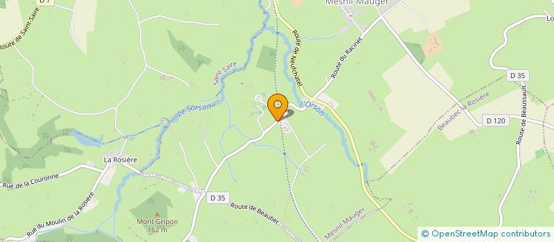 localisation de l'entreprise D'ALLEAUME DE TREFFOREST  MESNIL-MAUGER