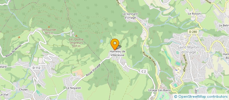 localisation de l'entreprise D'ALLICOUD  SAINT-MARTIN-D'URIAGE