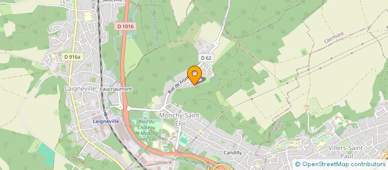 localisation de l'entreprise D'ALLONNE  MONCHY-SAINT-ELOI