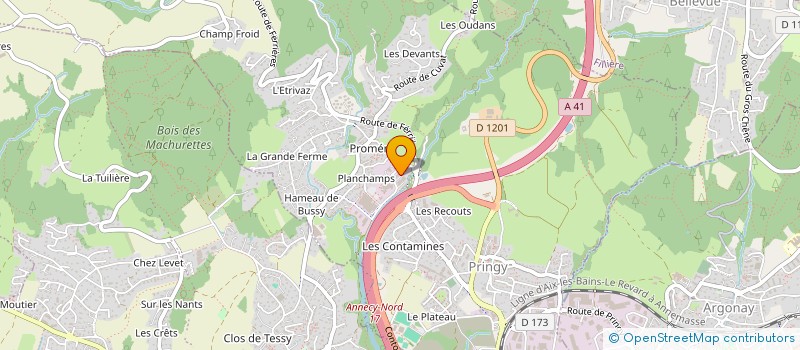 localisation de l'entreprise D'AMBER  ANNECY