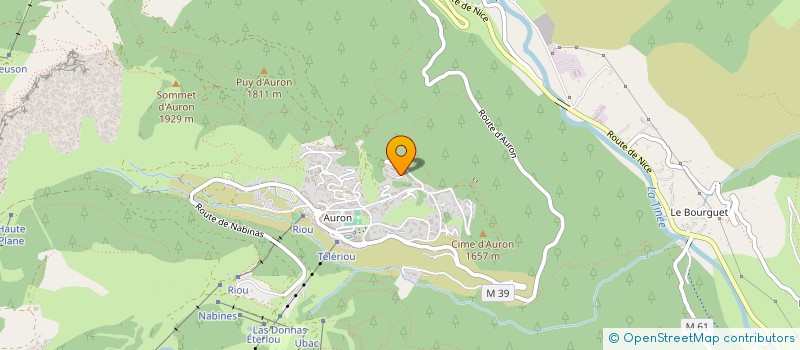 localisation de l'entreprise D'AME  SAINT-ETIENNE-DE-TINEE