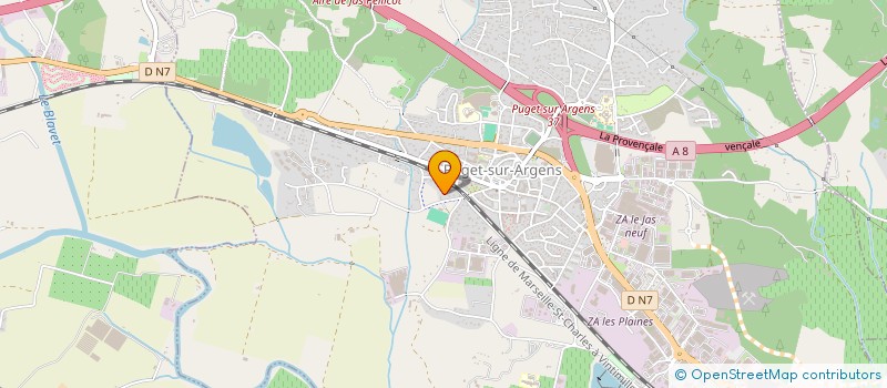 localisation de l'entreprise D'AME A AME  PUGET-SUR-ARGENS