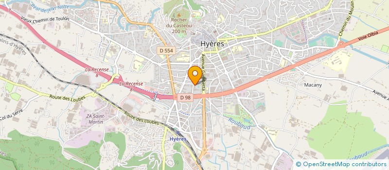 localisation de l'entreprise D'AME NATURE à HYERES