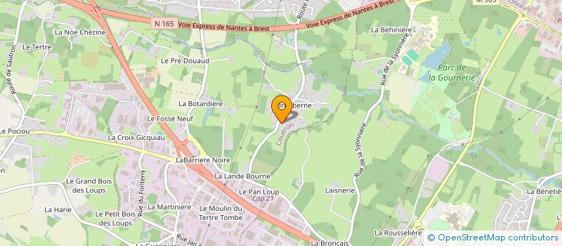 localisation de l'entreprise D. AMPI à COUERON