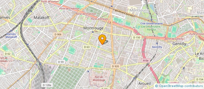 localisation de l'entreprise D AND D  MONTROUGE