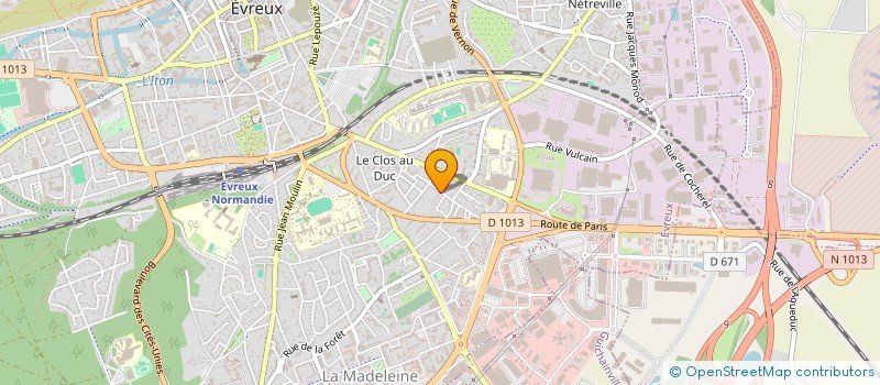 localisation de l'entreprise D AND D ASSOCIES à EVREUX